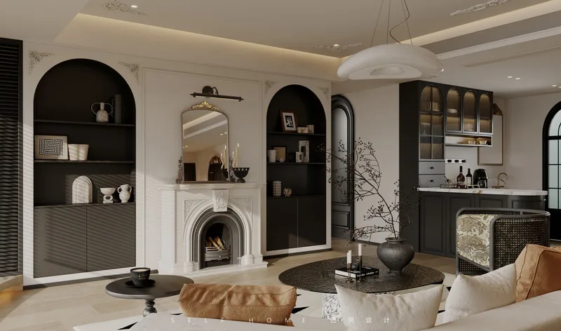 French character, timeless warmth · Design rendering 1