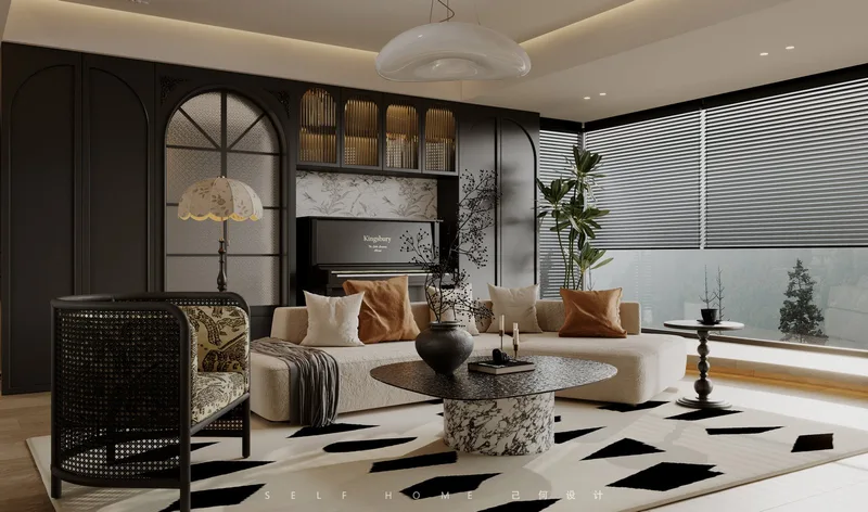 French character, timeless warmth · Design rendering 2