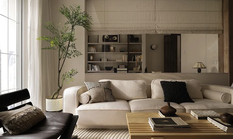 A quiet home in wood · Design rendering 3